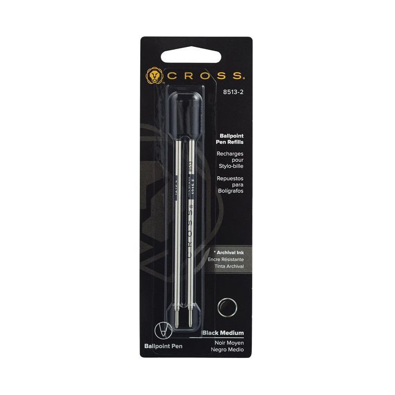 Recharges de Stylos Billes Cross® Noir (Medium) Lot de 2