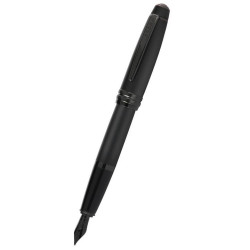 Stylo Plume Cross® "Bailey" laqué noir mat (Plume moyenne)