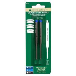 Recharge gel type Sheaffer - fine bleue- Blister de 2 - Monteverde®