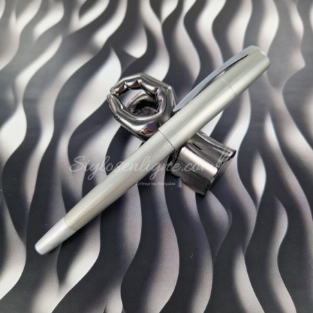 Stylo roller Matsuo Koji ion gris titanium