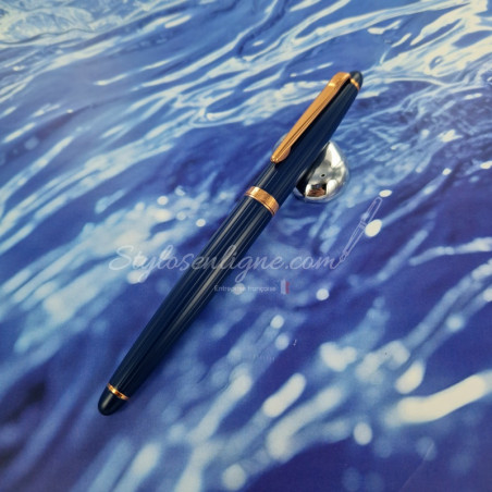 Stylo plume Laqué bleu ligné /rose gold Daniel Hechter®