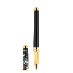 Stylo roller S.T. Dupont Harley Quinn – Édition DC Comics Doré