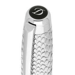stylo plume S.T. Dupont Snake Skin vert – capuchon décoré