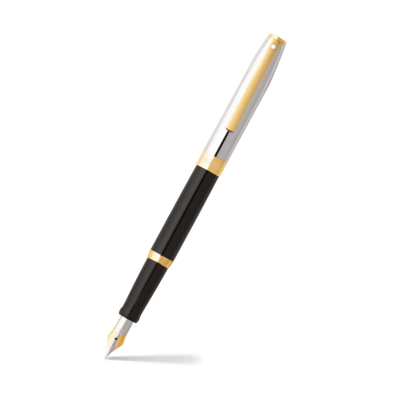 Stylo Plume SAGARIS Noir+attribut Chrome/doré sheaffer® Stylo Plume SAGARIS Noir+attribut Chrome/doré sheaffer®