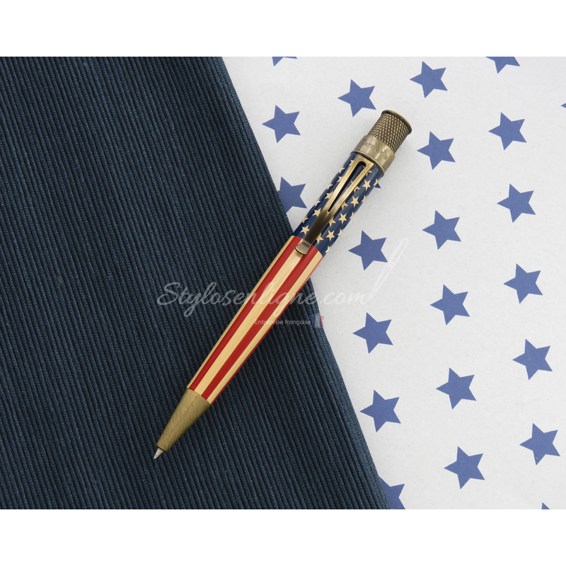 Stylo roller Tornado™ Vintage Metalsmith - Tribute 250 Flag Rétro51 ® Stylo roller Tornado™ Vintage Metalsmith - Tribute 250 Flag Rétro51 ®