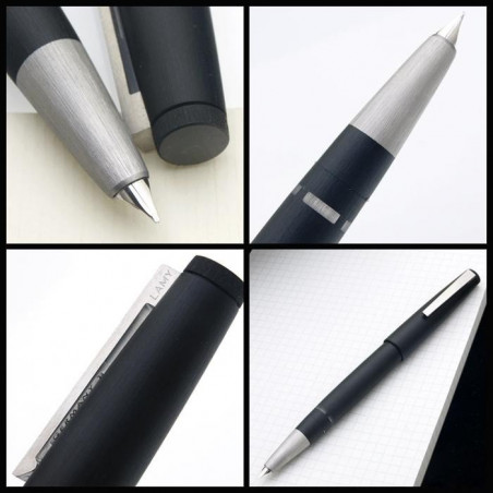 Stylo Roller Lamy En Résine Noire Mate - Design épuré, Finition Prestige
