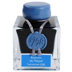 Flacon d’encre Jacques Herbin Kyanite du Népal, Les encres 1798