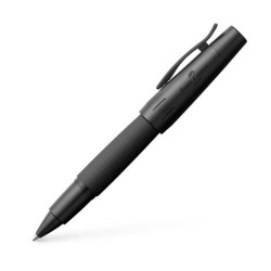 Stylo Roller Faber Castell® "e-motion" Pure Black Aluminium Noir