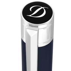 Détail du capuchon avec le logo D du stylo bille Initial S.T. Dupont.