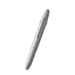 Stylo Fisher Space Pen Bullet finition chrome brossé 400BRCCL fermé