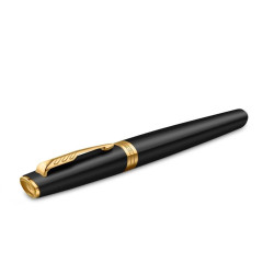 Parker Meridian noir et doré – vue de profil