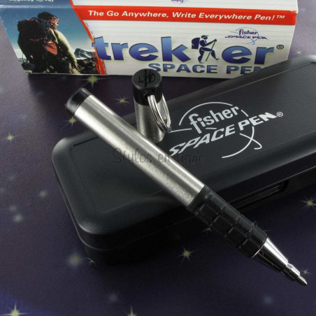 Stylo Bille FISHER Space Pen® "TREKKER" Chrome & Noir