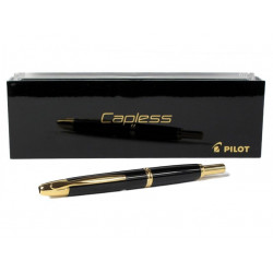 Stylo Plume Capless Noir , attributs plaqués Or de Pilot®