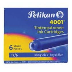 Cartouches Bleues effaçables standards Pelikan® - Boite de 6
