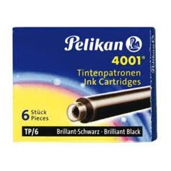 Cartouches Noires standards Pelikan® - Boite de 6